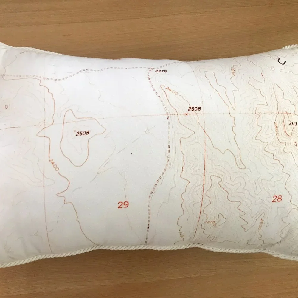 Anthropologie Large Throw Pillow Galapagos Kissing Seagulls Cotton Cover